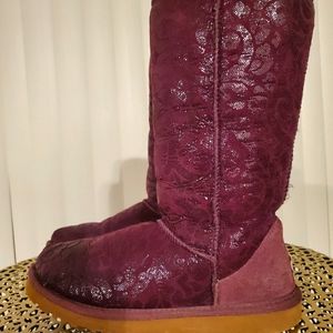 Uggs tall coated boots